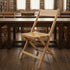 Slatted Wood Folding Chair in Natural, 1942 Style