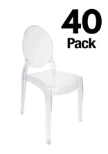 40 Chair Pack Clear Resin Oval Back Sophia Ghost Chair