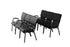 Chivari Black Vinyl Church Chair with Dual Arms Cut Away Back 20.5"  on Black Frame CH20BBV-D-ZF-T