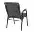 Chivari Gray Fabric Church Chair w/ Dual Arms  Cut Away Back 20.5" on Silver Vein Frame CH20GRSV-D-ZF-T
