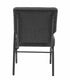 Chivari Gray Fabric Church Chair with Left Arm  Cut Away Back 20.5" on Silver Vein Frame CH20GRSV-L-ZF-T