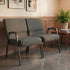 Chivari Gray Fabric Three Seat Waiting Room Chair/Loveseat on Silver Vein Frame CH20GRSV-LR3-KIT