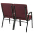 Chivari Maroon Fabric Two Seat Waiting Room Chair/Loveseat on Gold Vein Frame CH20MGV-LR-KIT