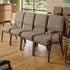 Chivari Tan Fabric Four Seat Waiting Room Chair/Loveseat on Gold Vein Frame CH20TGV-LR4-KIT