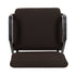 Chivari Walnut Church Chair with White Dot Fabric w/ Dual Arms with Cut Away Back 20.5" on Gold Vein Frame CH20WDGV-D-ZF-T