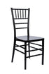 Chivari Black ToughResin Thick Seat Chiavari Chair  - 2 Pack - Some Assembly Required CCRB2-U-ZG-T-2