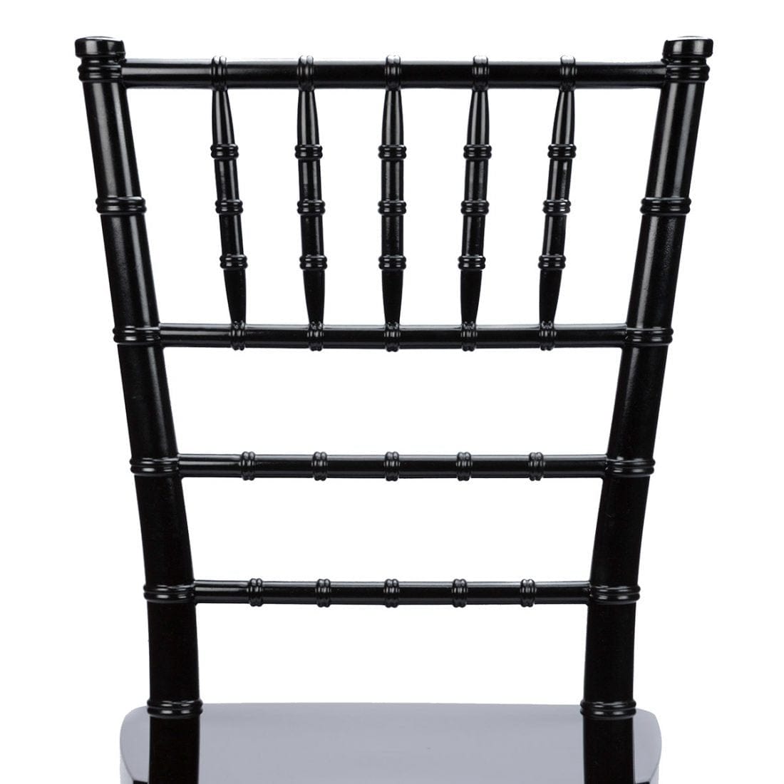 Chivari Black ToughResin Thick Seat Chiavari Chair  - 2 Pack - Some Assembly Required CCRB2-U-ZG-T-2