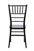 Chivari Black ToughResin Thick Seat Chiavari Chair  - 2 Pack - Some Assembly Required CCRB2-U-ZG-T-2
