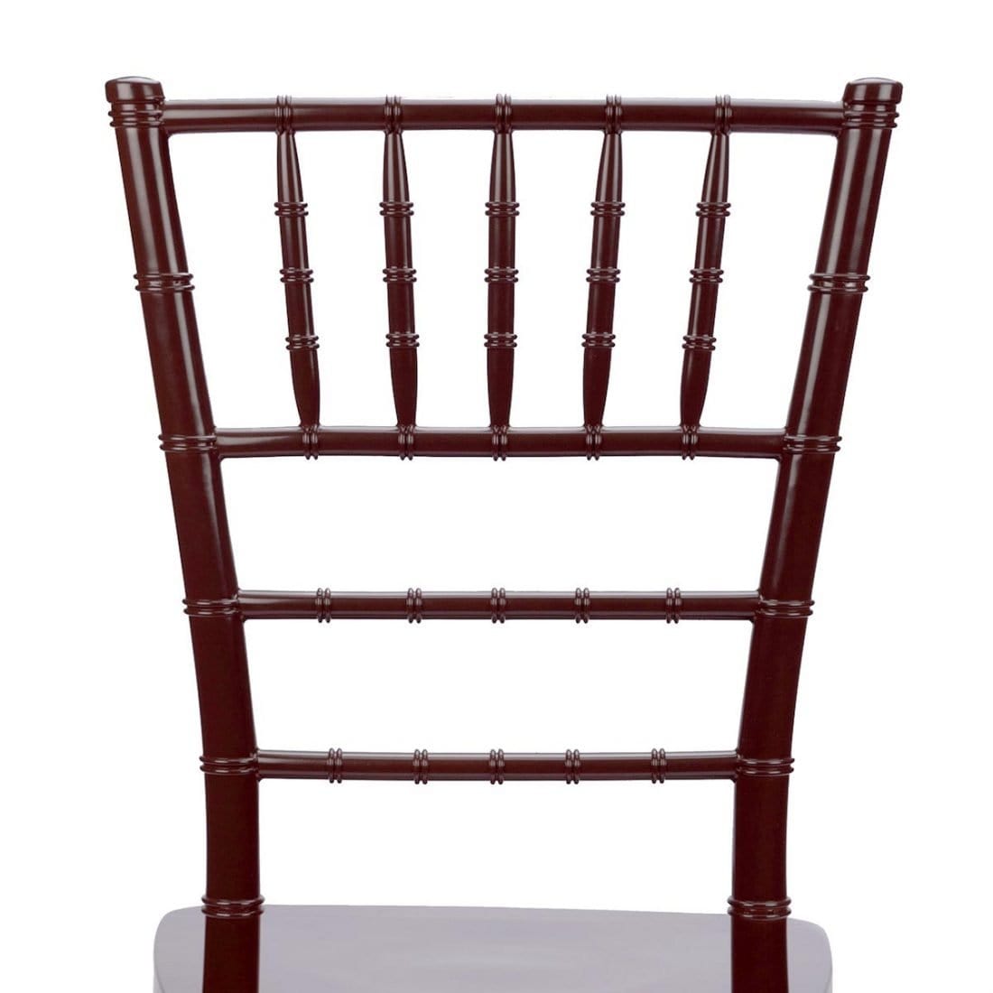 Chivari 100 Person Luxury Event Package:  Includes 100 Fruitwood Resin Steel Skeleton™ Chiavari Chairs Plus 10 Round 72" Heavy Duty Banquet Folding Tables Plus a Banquet Table Cart PACK100CCRFSTEEL1072RD-T