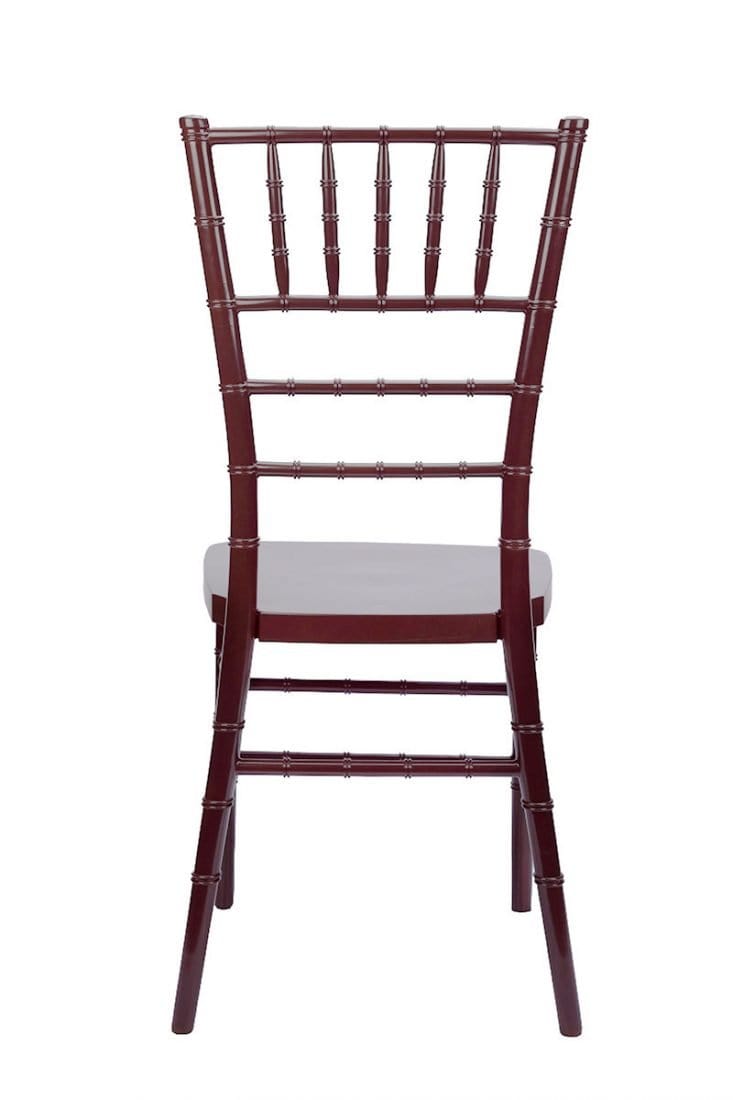 Chivari 100 Person Luxury Event Package:  Includes 100 Fruitwood Resin Steel Skeleton™ Chiavari Chairs Plus 10 Round 72