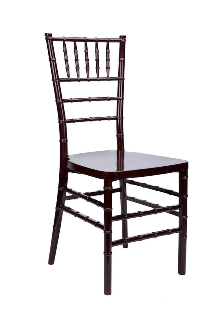 Chivari Mahogany ToughResin™ Chiavari Chair with ColorCore CCRMCC-MN-A
