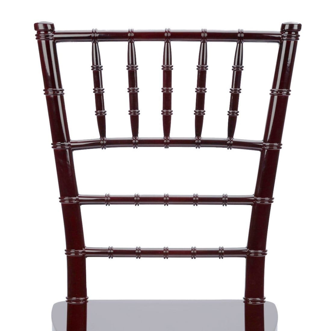 Chivari 100 Person Luxury Event Package:  Includes 100 Mahogany Resin Steel Skeleton™ Chiavari Chairs Plus 10 Round 72" Heavy Duty Banquet Folding Tables Plus a Banquet Table Cart PACK100CCRMSTEEL1072RD-T