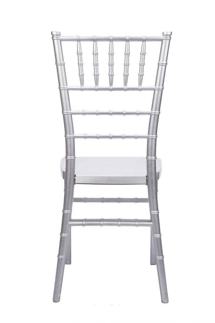 Chivari 40 Chair Pack Silver ToughResin™ Chiavari Chair CCRS-MONO-AX-T-40