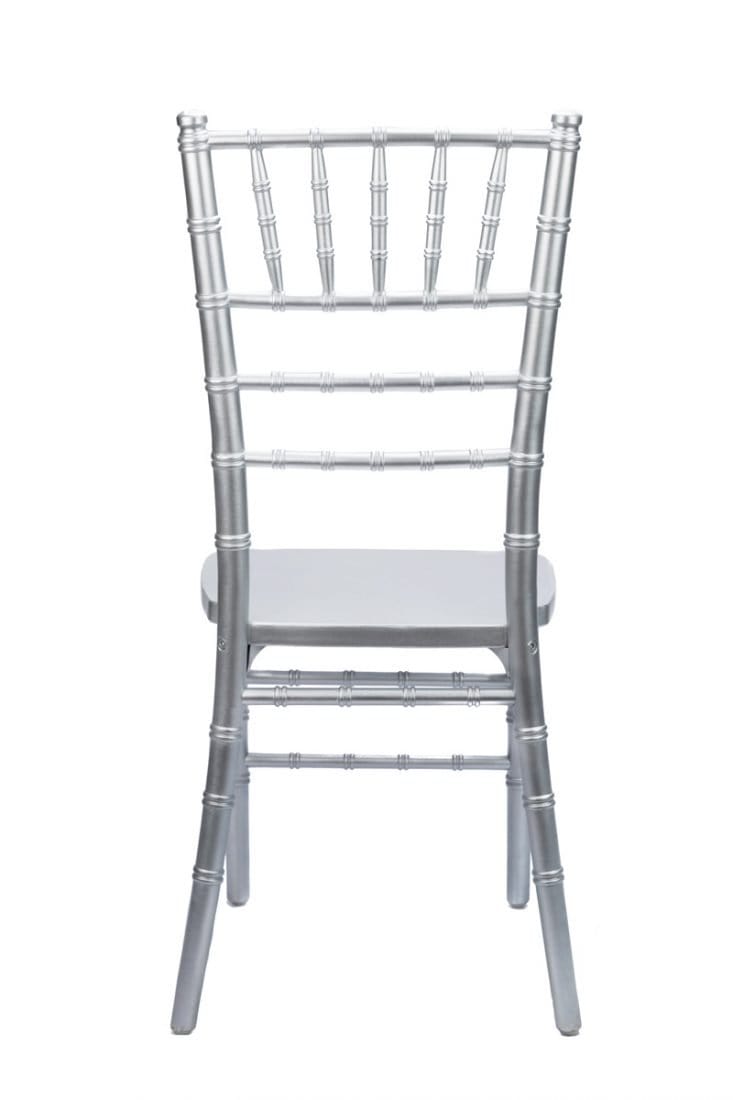 Chivari Silver ToughWood™ Stacking Chiavari Chair CCWS-ZG-T