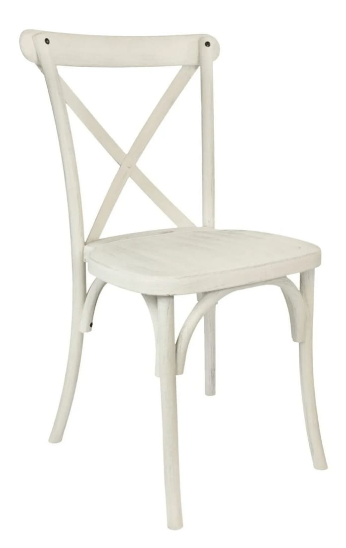 Chivari White Distressed Straight Leg Farm Table Dining Set with 10 Chairs TFARM-WHITEDIS-S-LEG-KIT-CXR-AX