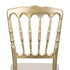 Chivari Gold Steel Skeleton™ Resin Napoleon Chair CNRG-STEEL-CX-T