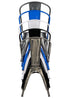 Chivari Blue Hi Gloss Tolix Style Metal Chair CTMBLU-AX-T