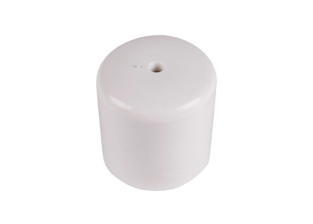 Chivari 100 Cap Pack White Replacement Foot Cap for Plastic Folding Chair CAPPOLYWHI100-CX-T