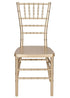 Chivari Champagne Gold WoodGrain™ Steel Skeleton™ Chiavari Chair CCRCHGB-STEEL-AX-T