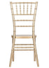 Chivari Champagne Gold WoodGrain™ Steel Skeleton™ Chiavari Chair CCRCHGB-STEEL-AX-T