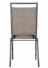 Chivari Charcoal Grey Fabric on Silver Vein Frame Square Back Banquet Chair CQSFG-ZF-T