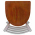 Chivari Ladder Back Restaurant Chair with Silver Frame and Cherry Wood Seat CLMSWCW-ZF-KT