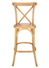 Chivari Chestnut Wood Cross Back Barstool BXWC-ZG-T
