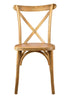 Chivari 24 Pack Chestnut ToughWood™ Cross Back Chair CXWC-AX-T-24