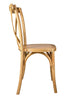 Chivari 24 Pack Chestnut ToughWood™ Cross Back Chair CXWC-AX-T-24