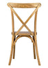 Chivari 24 Pack Chestnut ToughWood™ Cross Back Chair CXWC-AX-T-24