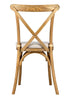 Chivari 24 Pack Chestnut ToughWood™ Cross Back Chair CXWC-AX-T-24