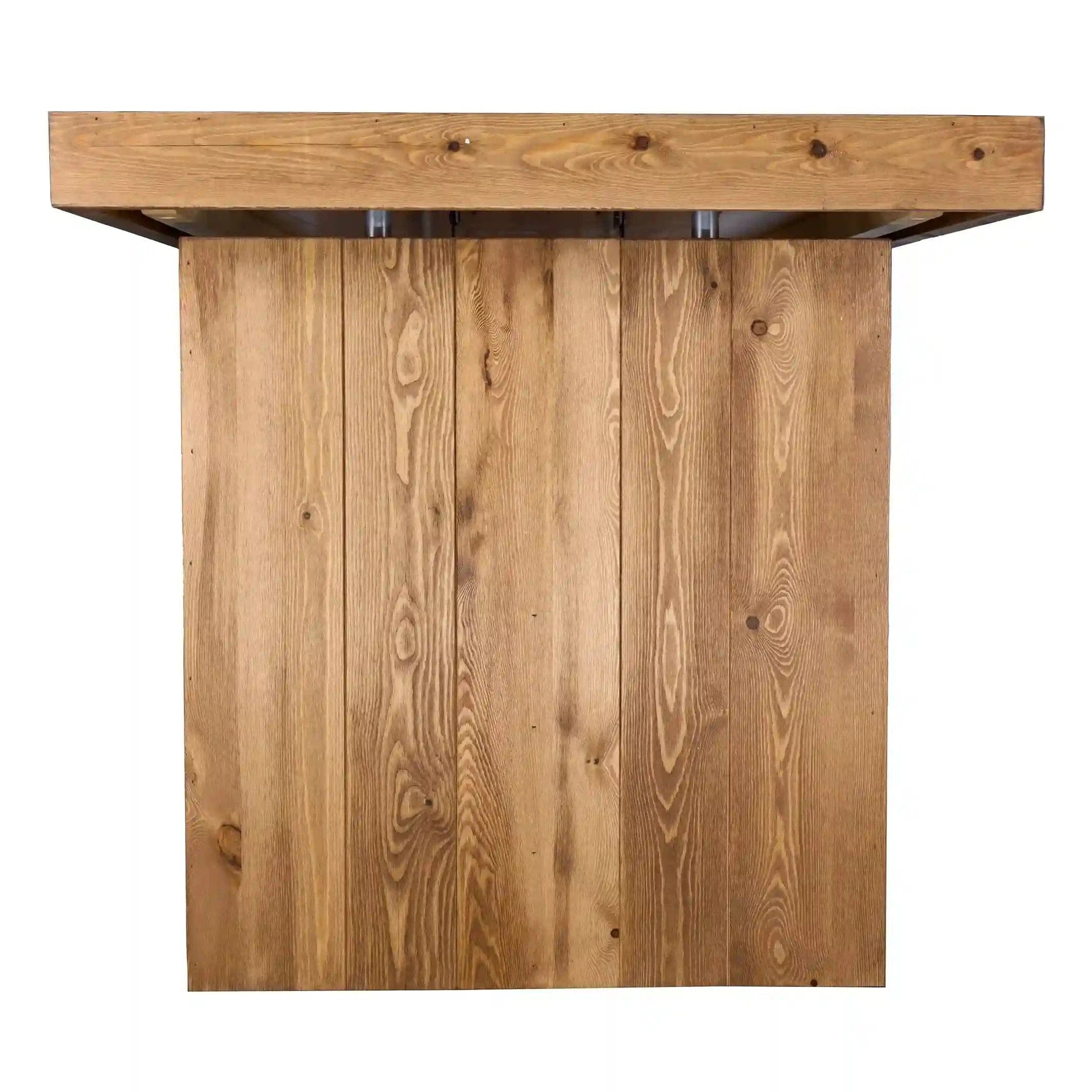 Chivari 72" x 30" Chestnut Farm Table Conversion Kit for Banquet Tables TFARMCKT7230-CHT-AX-T