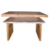 Chivari 72" x 30" Chestnut Farm Table Conversion Kit for Banquet Tables TFARMCKT7230-CHT-AX-T