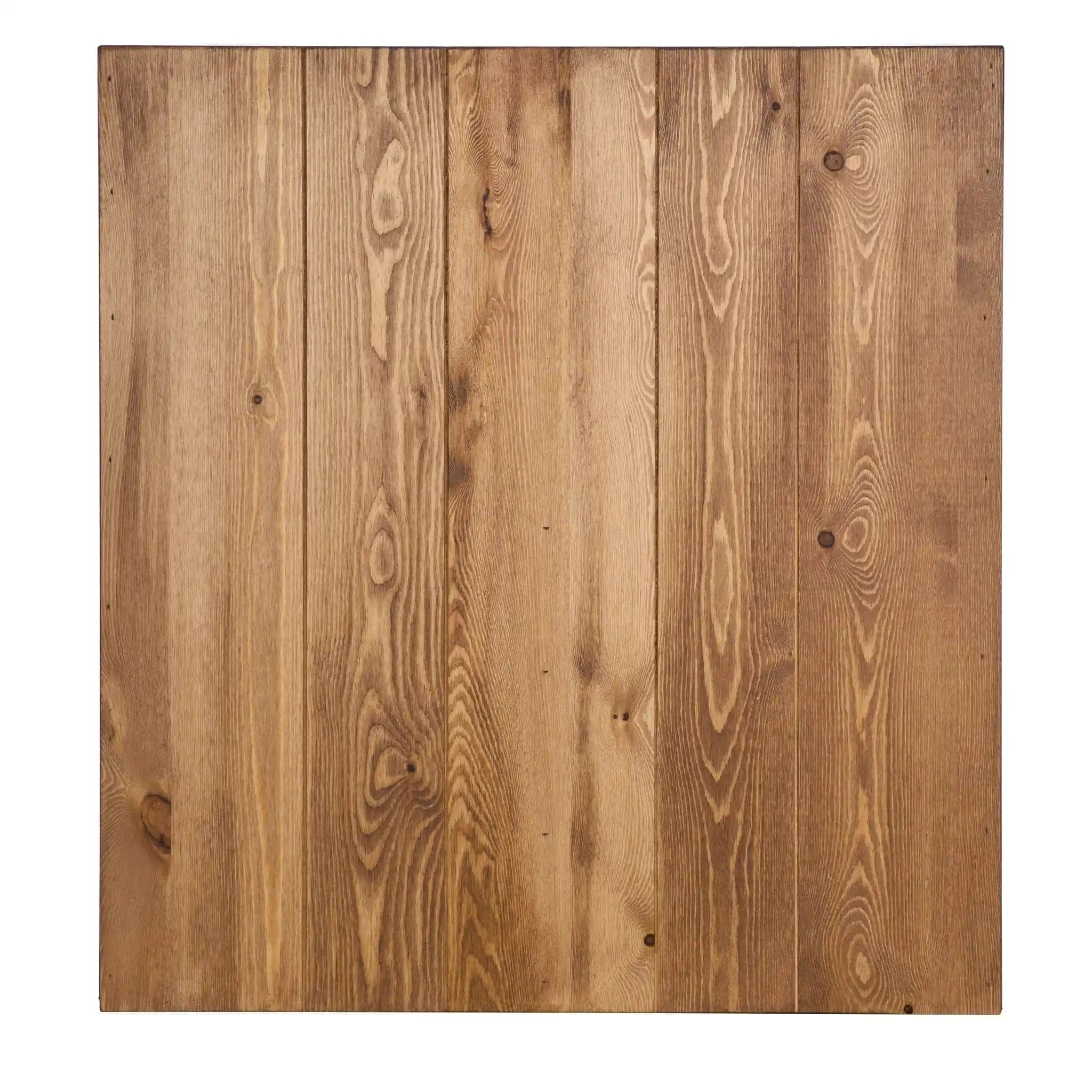 Chivari 96" x 30" Chestnut Farm Table Conversion Kit for Banquet Tables TFARMCKT9630-CHT-AX-T