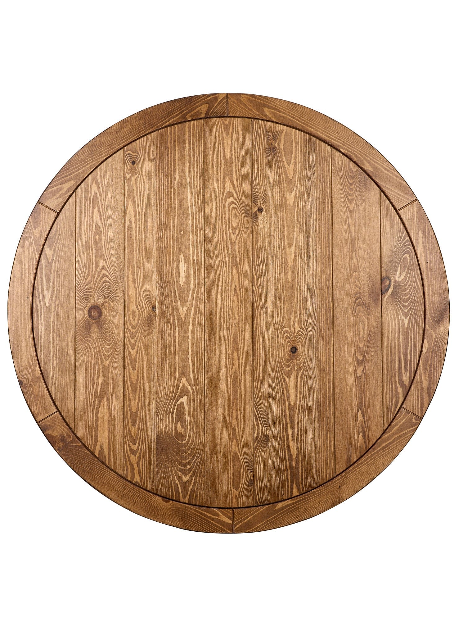 Chivari 36" (3 Foot) Chestnut Round Farm Cocktail Table Some Assembly Required TFARMCKTL36-CH-AX-T