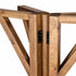36" (3 Foot) Chestnut Round Farm Cocktail Table Some Assembly Required