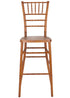 Chivari Chestnut WoodGrain™ Resin Steel Skeleton™ Chiavari Barstool BCRCB-ST-AX-T