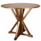 36" (3 Foot) Chestnut Round Farm Cocktail Table Some Assembly Required