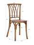 Chivari Kids Chestnut ToughResin™ Willow Chair CWRC-KID-ZG-T