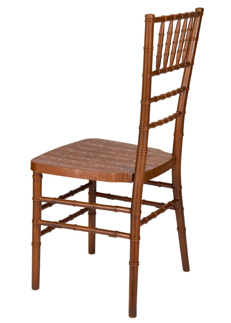 Chivari Chestnut WoodGrain Resin Steel Skeleton™ Chiavari Chair CCRCB-STEEL-AX-T