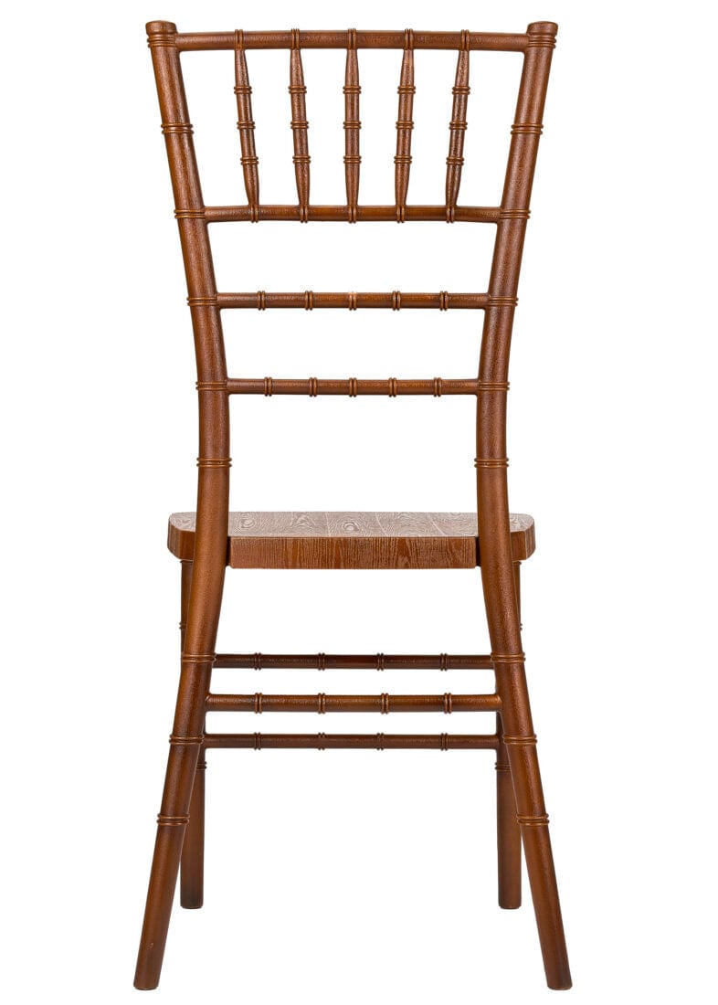 Chivari Chestnut WoodGrain Resin Steel Skeleton™ Chiavari Chair CCRCB-STEEL-AX-T