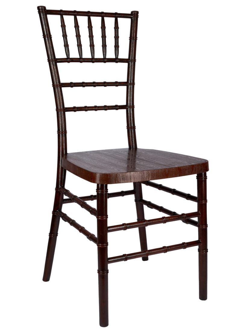 Chivari Fruitwood WoodGrain Resin Steel Skeleton™ Chiavari Chair CCRFB-STEEL-AX-T