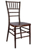 Chivari Fruitwood WoodGrain Resin Steel Skeleton™ Chiavari Chair- 2 Pack - Some Assembly Required CCRF-U2-STEEL-AX-T-2