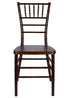 Chivari Fruitwood WoodGrain Resin Steel Skeleton™ Chiavari Chair- 2 Pack - Some Assembly Required CCRF-U2-STEEL-AX-T-2