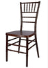 Chivari Fruitwood WoodGrain Resin Steel Skeleton™ Chiavari Chair- 2 Pack - Some Assembly Required CCRF-U2-STEEL-AX-T-2