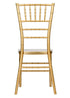 Chivari Bullion Gold Resin Steel Skeleton™ Chiavari Chair- 2 Pack - Some Assembly Required CCRGB-U2-STEEL-AX-T-2