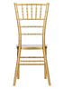 Chivari Gold Bullion Resin Steel Skeleton™ Chiavari Chair- 4 Pack - Some Assembly Required CCRGB-U4-STEEL-AX-T-4