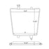 Chivari Royal Blue 1" Thick Chiavari Chair Back Cushion CUSHCBK-RB-A