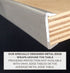 72" x 30" (6 Foot) Rectangle Heavy Duty Plywood Folding Table  Metal Edge