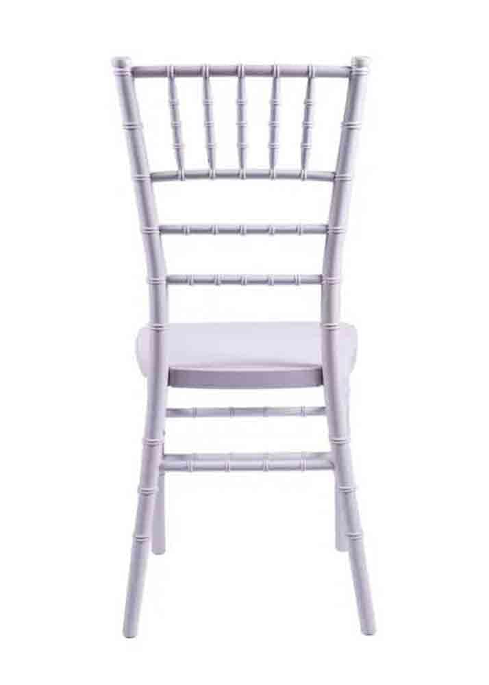 Chivari White Resin Steel Skeleton™ Chiavari Chair CCRW-STEEL-AX-T